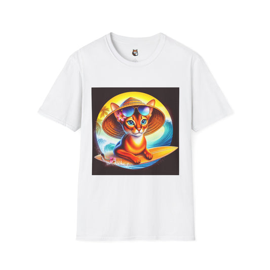Abyssinian Unisex  surfer baby Softstyle T-Shirt