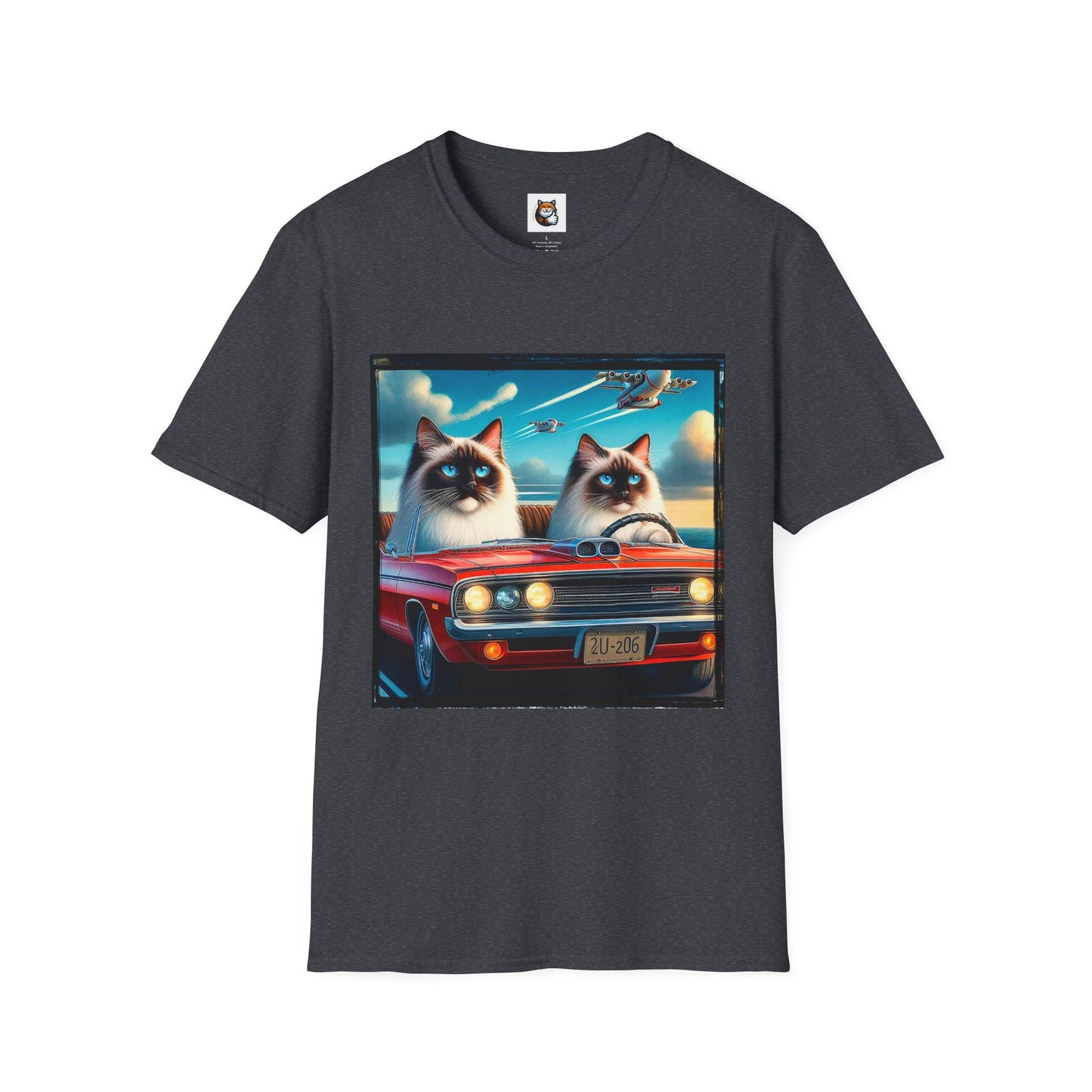 Wacky Birman night driving Softstyle T-Shirt