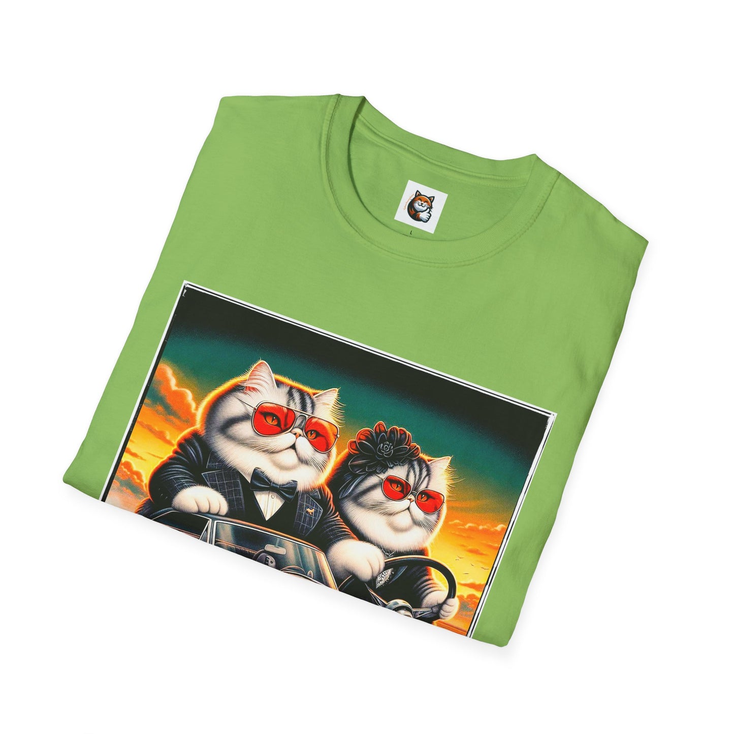 Wacky Exotic Shorthair Cat Unisex Softstyle T-Shirt