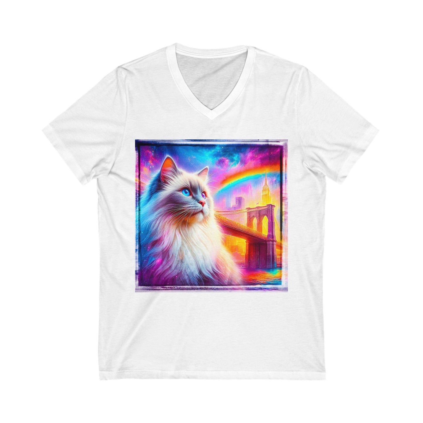 Birman Unisex Jersey Short Sleeve V-Neck Tee