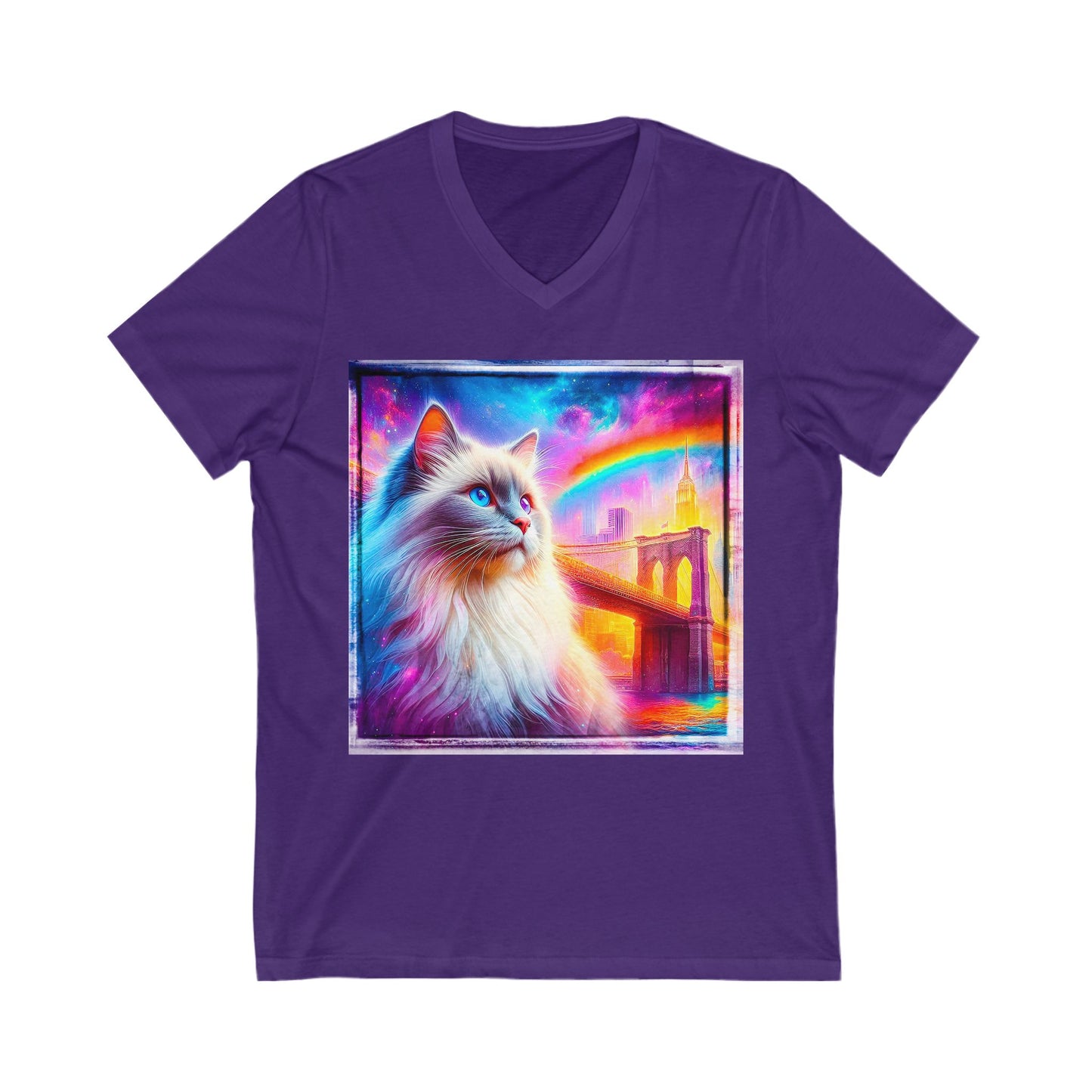 Birman Unisex Jersey Short Sleeve V-Neck Tee