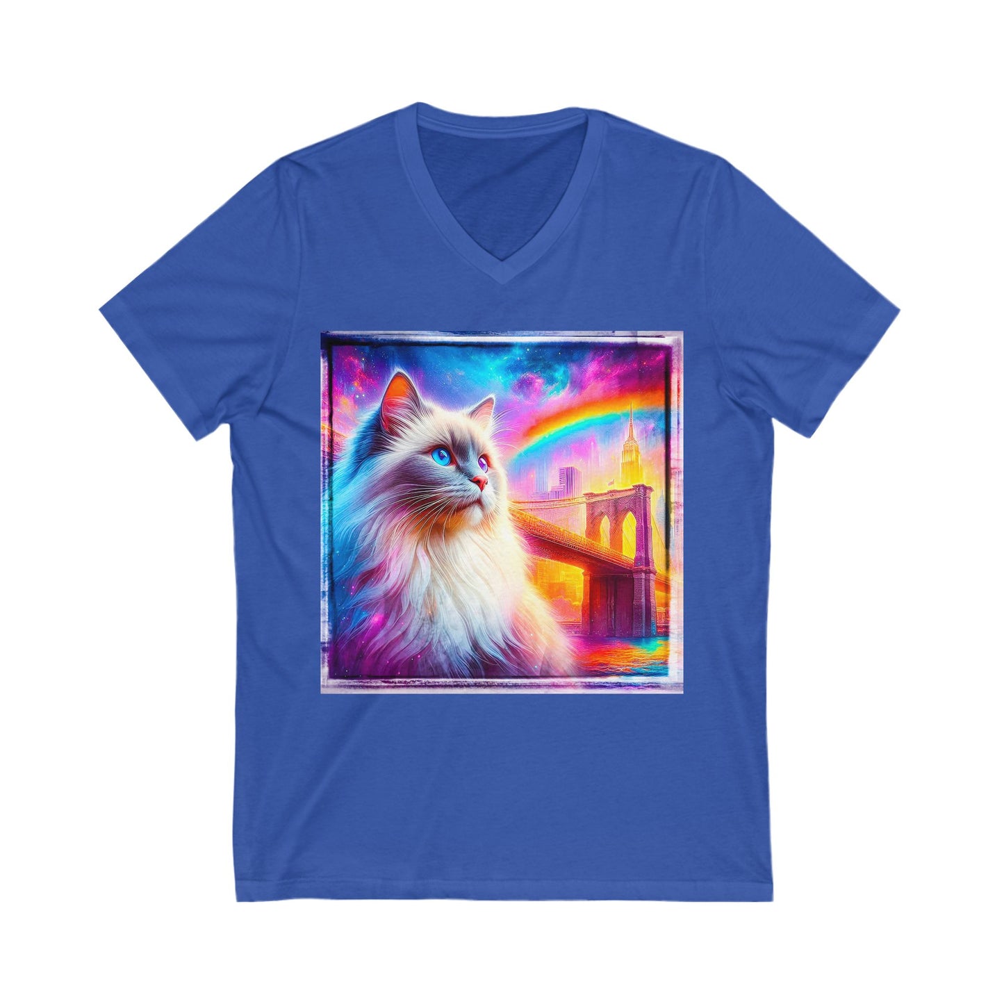 Birman Unisex Jersey Short Sleeve V-Neck Tee
