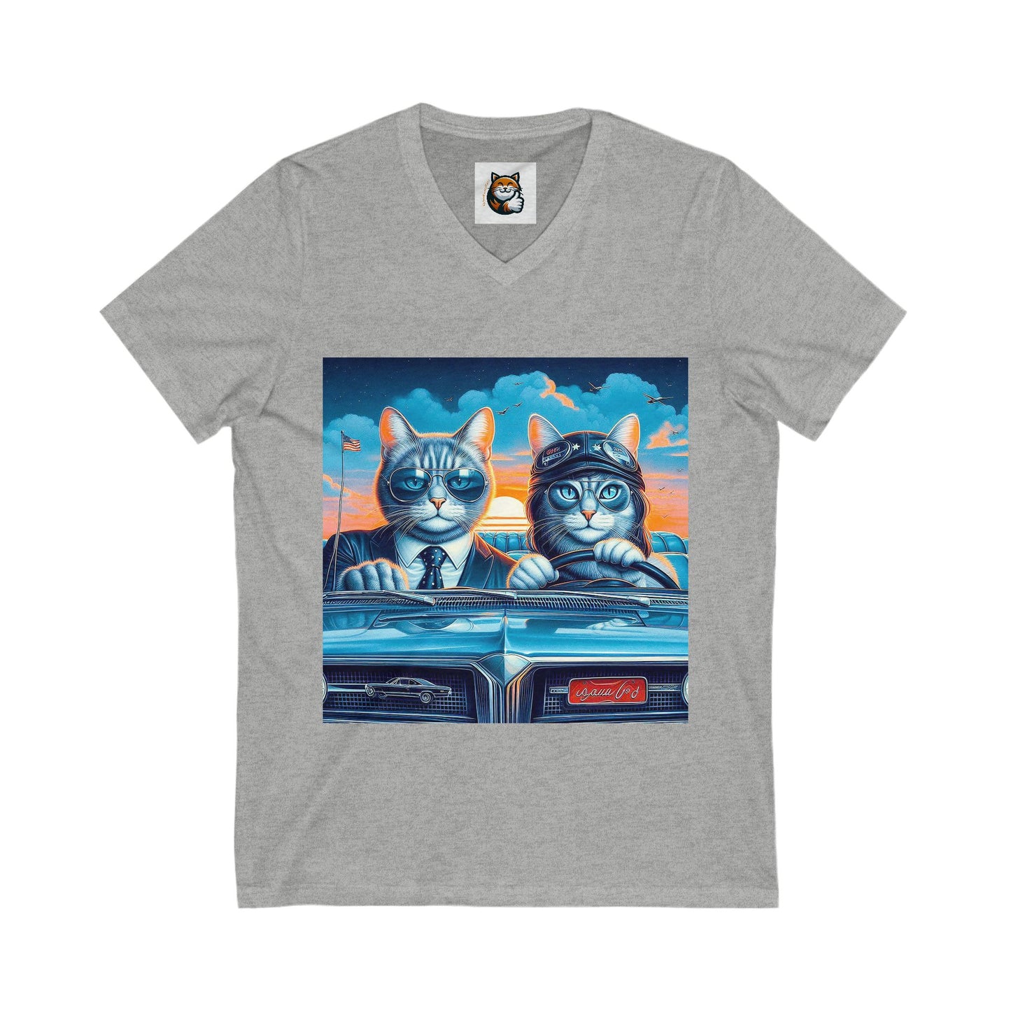 Wacky Russian Blue fun couple shirt
