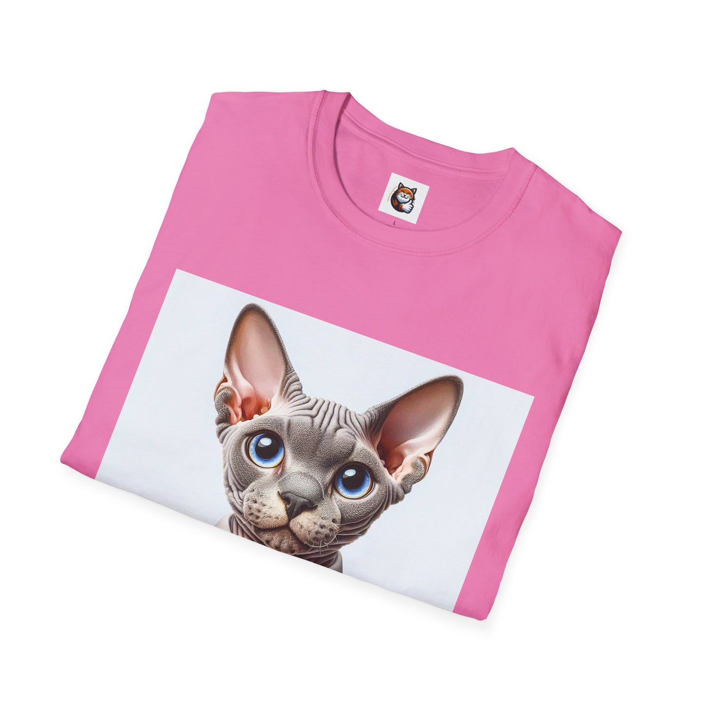 Devon Rex Cat business man Softstyle T-Shirt