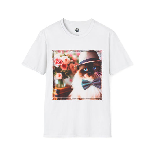 Ragdoll Unisex bow tie and hat T-Shirt