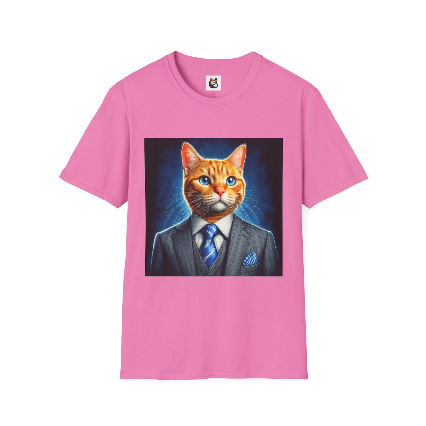 Domestic Cat Unisex suit and tie T-Shirt
