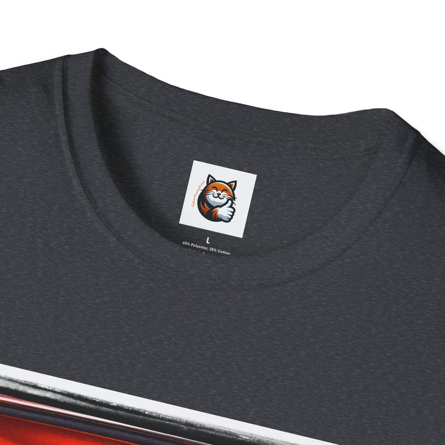 Wacky  Devon Rex couple driving  Unisex Softstyle T-Shirt