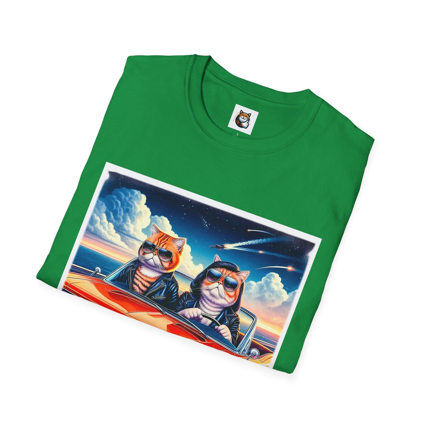 Wacky Exotic Shorthair Cat Unisex Softstyle T-Shirt