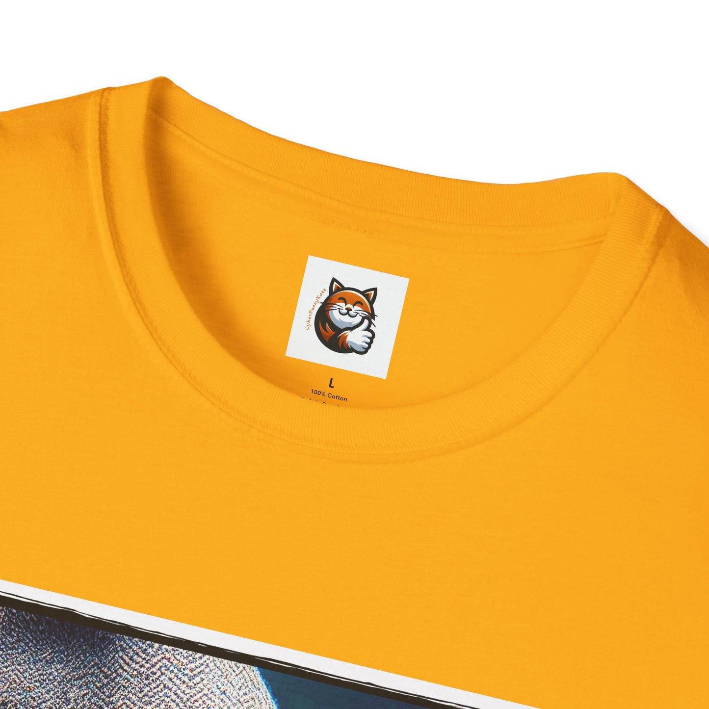 Devon Rex Cat smoking Softstyle T-Shirt