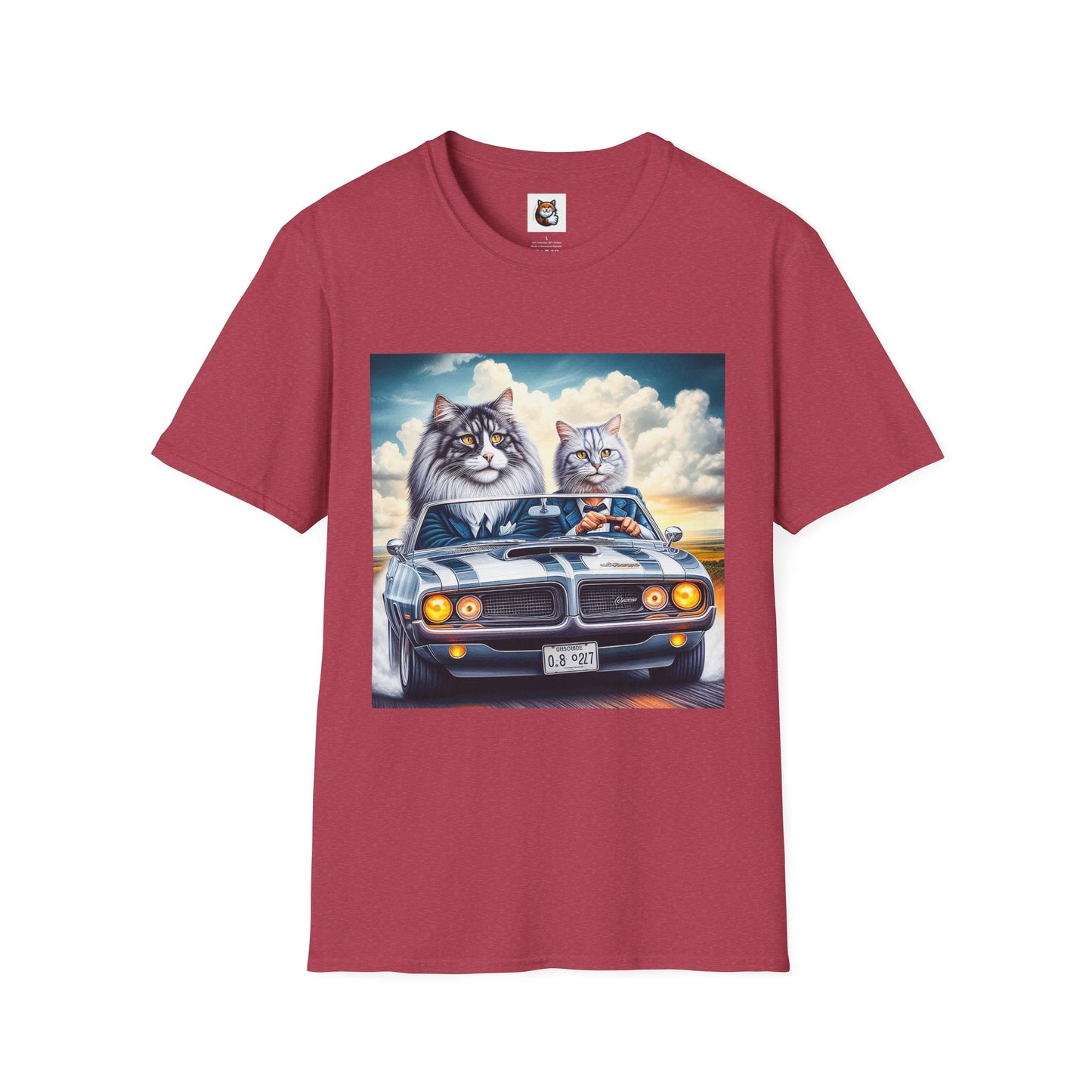 Wacky Norwegian Forest Cat Unisex Softstyle T-Shirt