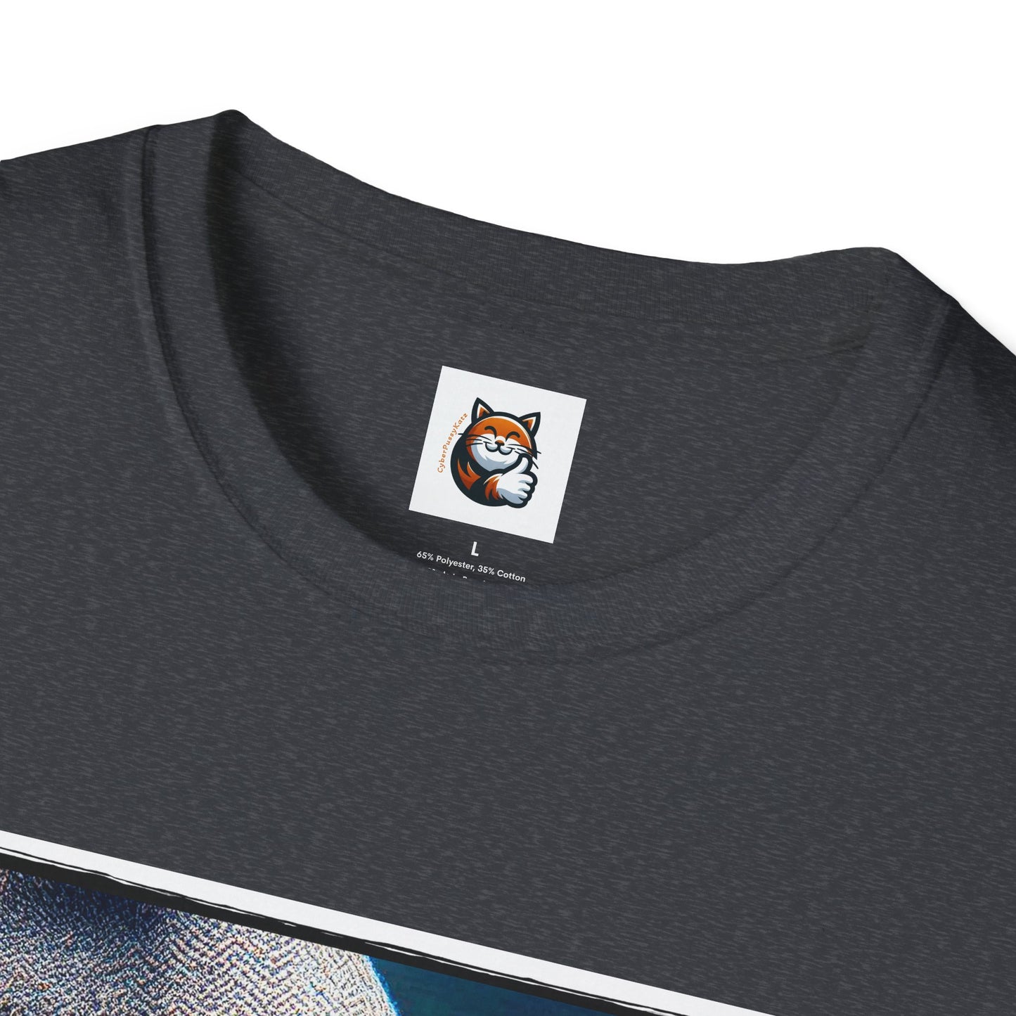 Devon Rex Cat smoking Softstyle T-Shirt