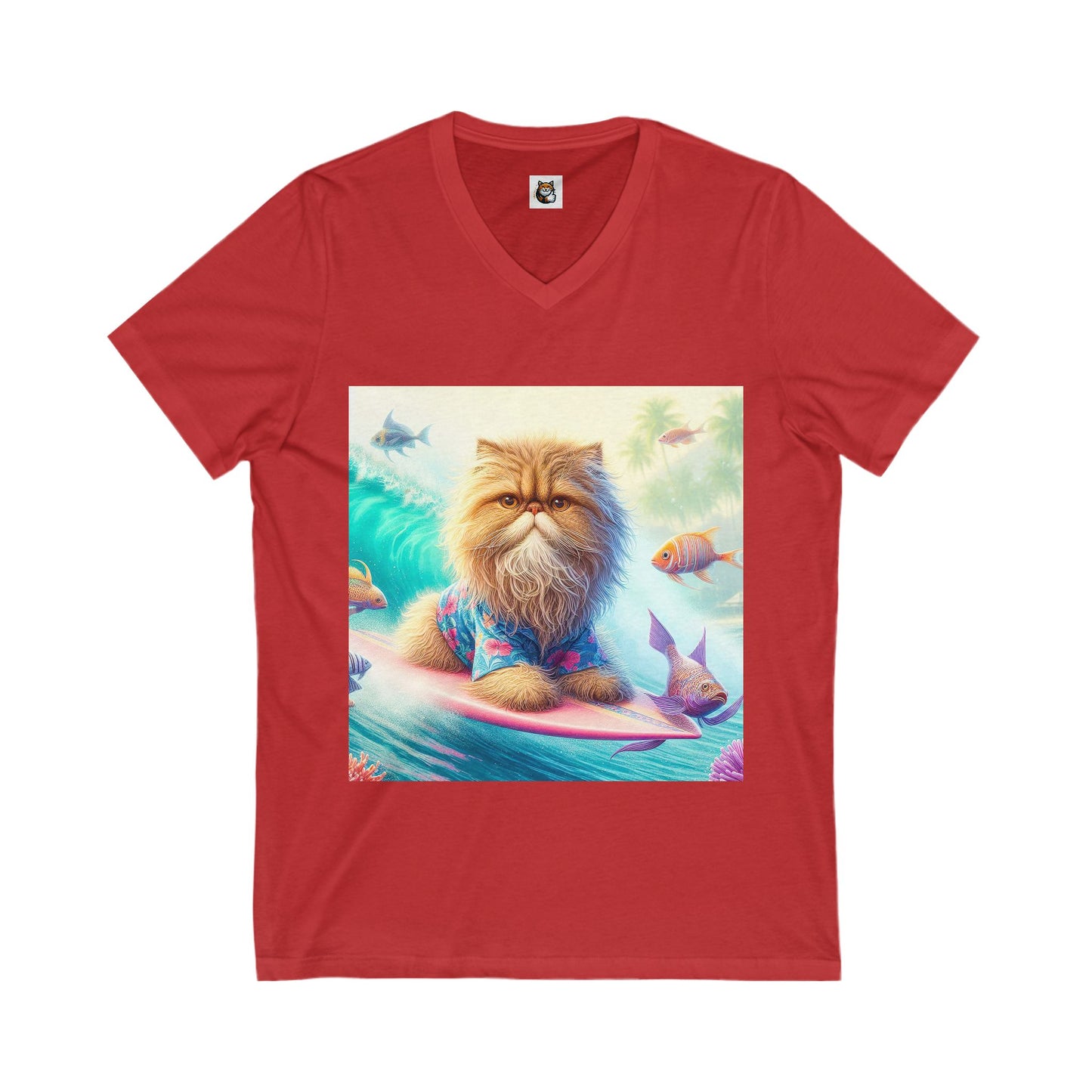 Selkirk Rex V-Neck angry surfer