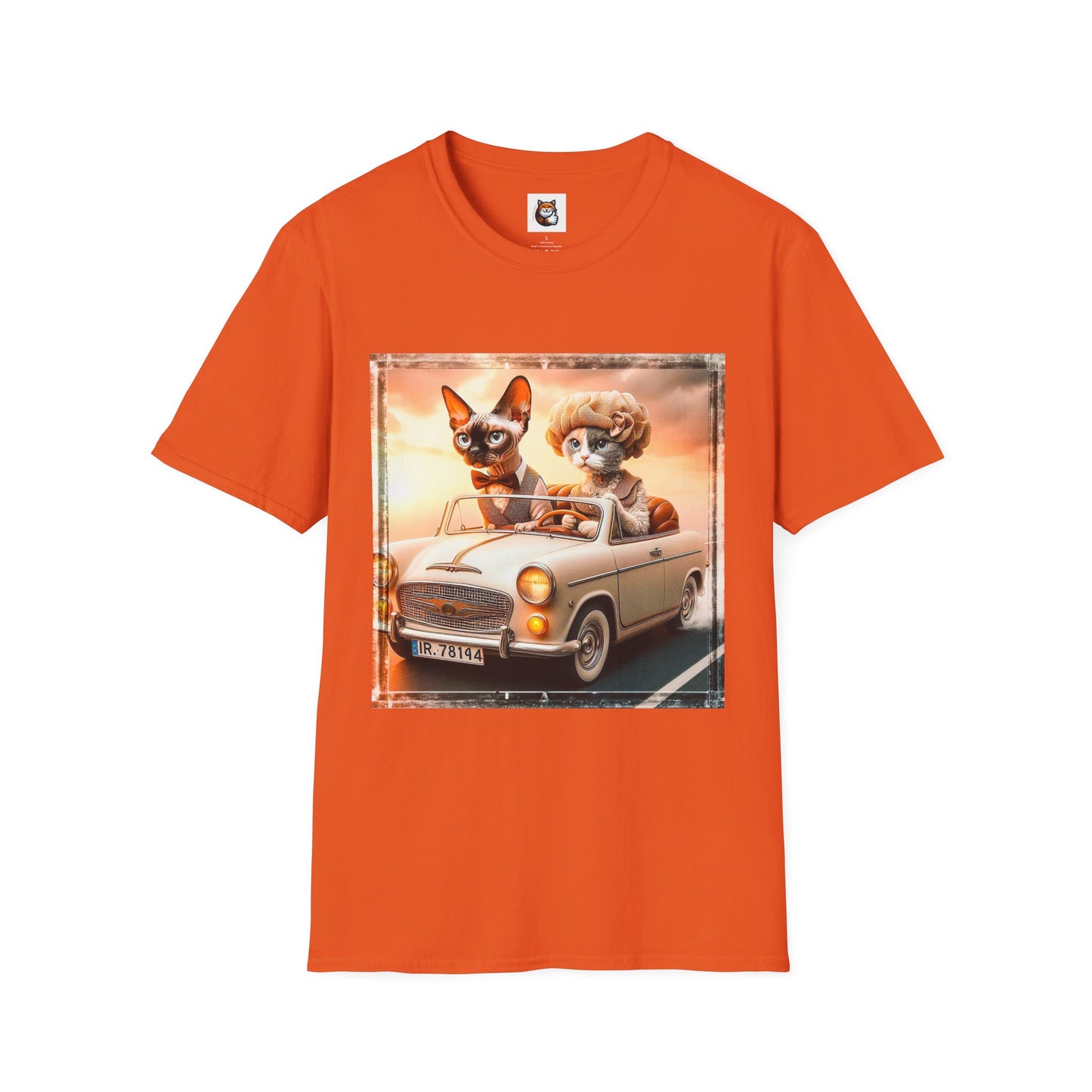 Wacky  Devon Rex Cat Unisex Softstyle T-Shirt