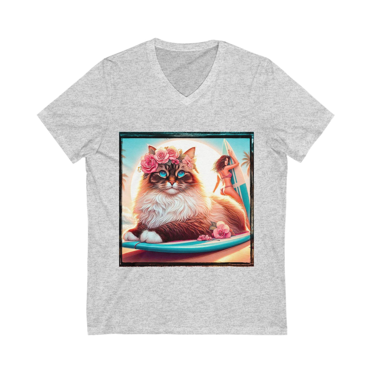 Birman Unisex Jersey Short Sleeve V-Neck Tee