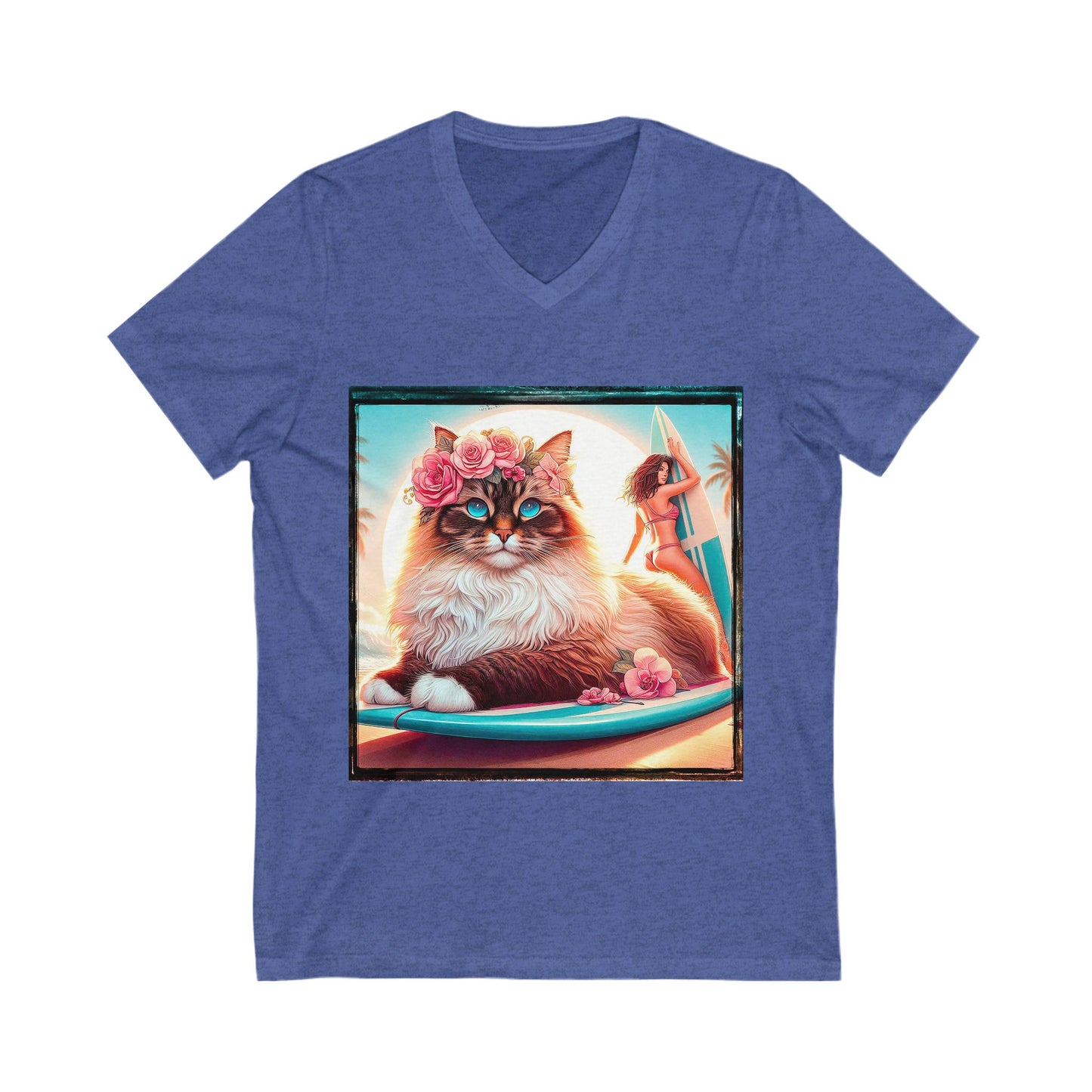 Birman Unisex Jersey Short Sleeve V-Neck Tee