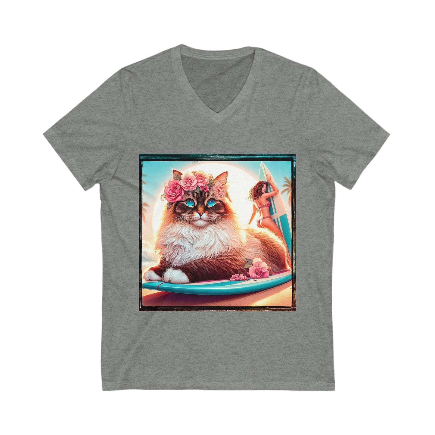 Birman Unisex Jersey Short Sleeve V-Neck Tee