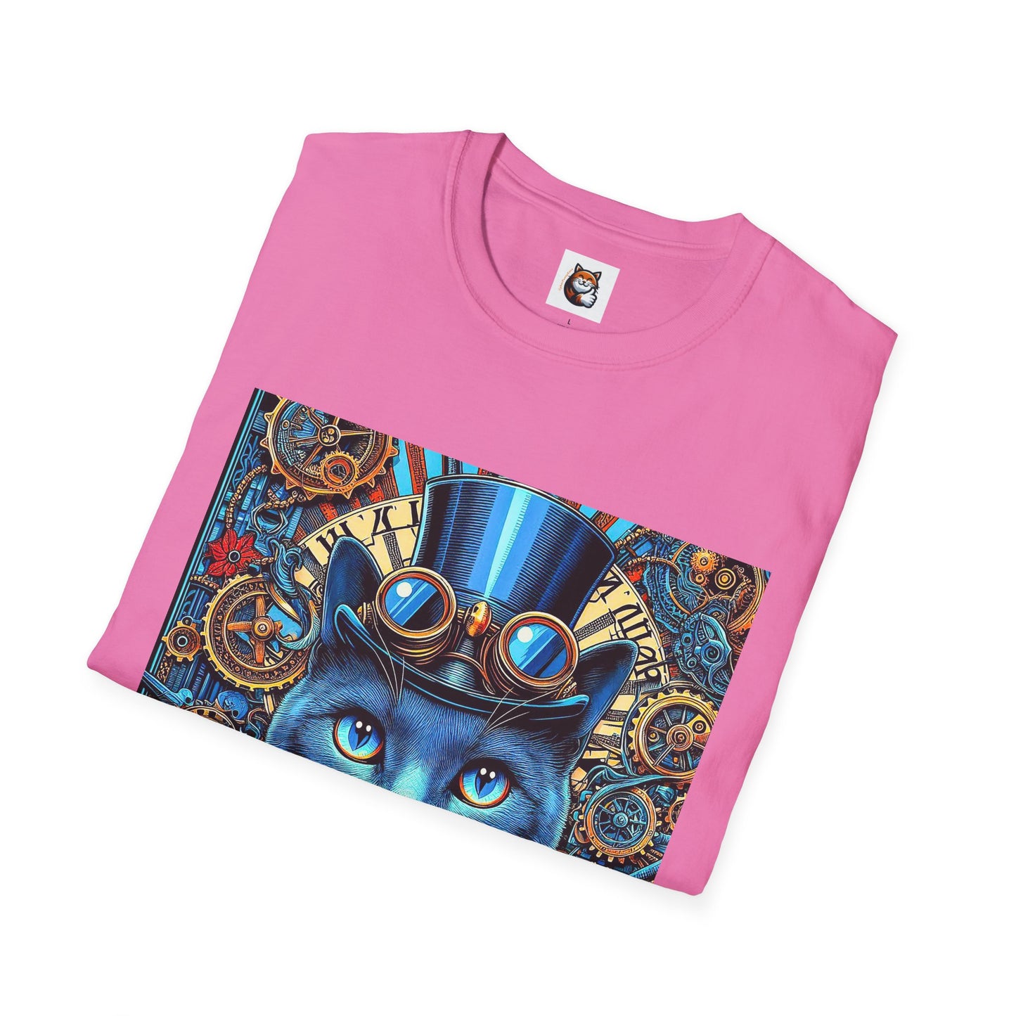 Russian Blue Cat Unisex Softstyle T-Shirt