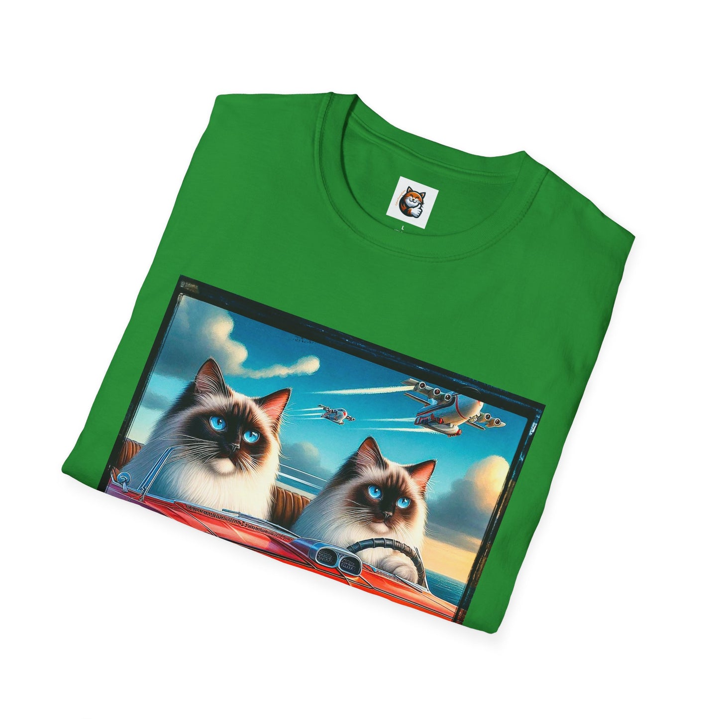 Wacky Birman night driving Softstyle T-Shirt