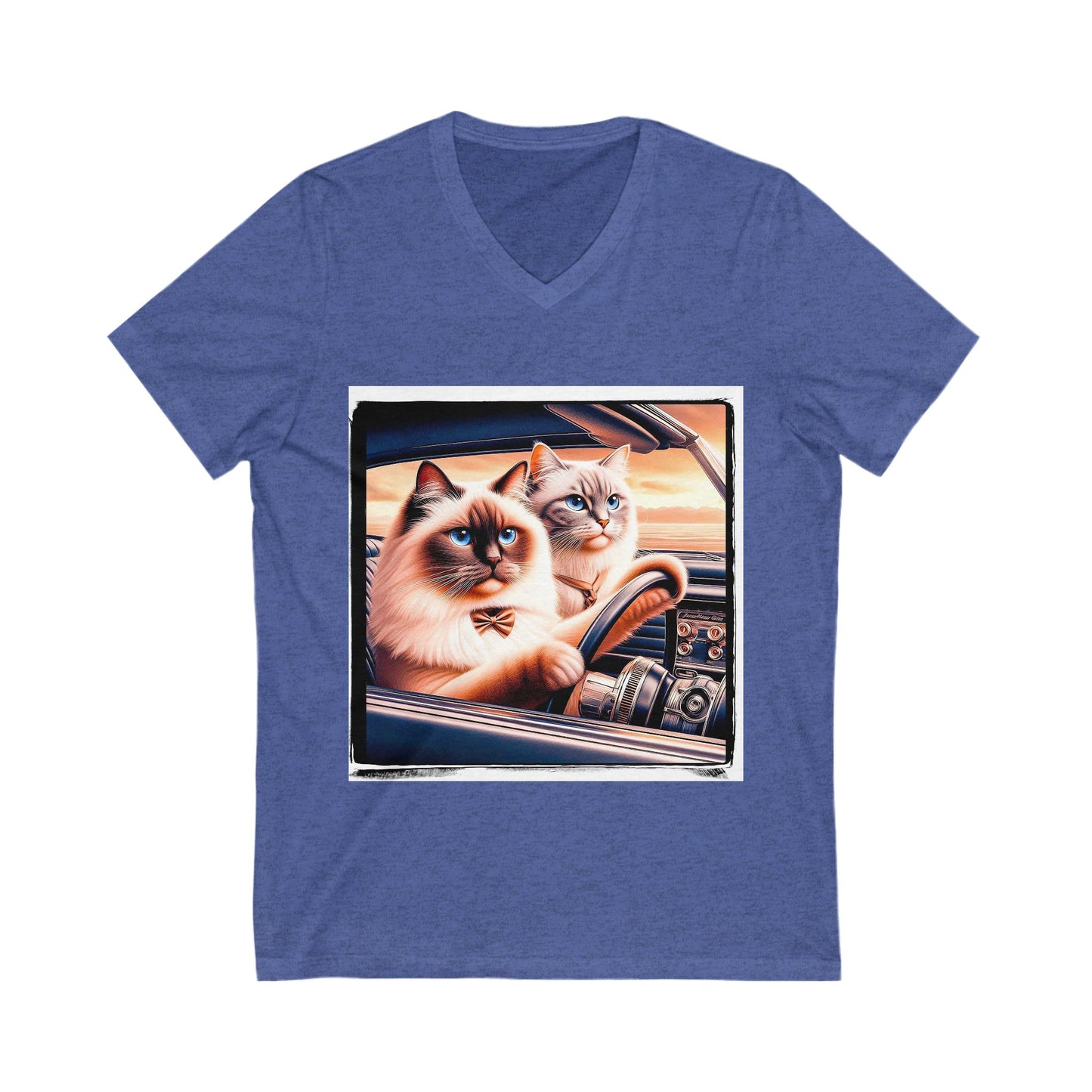 Wacky Birman Unisex Jersey Short Sleeve V-Neck Tee