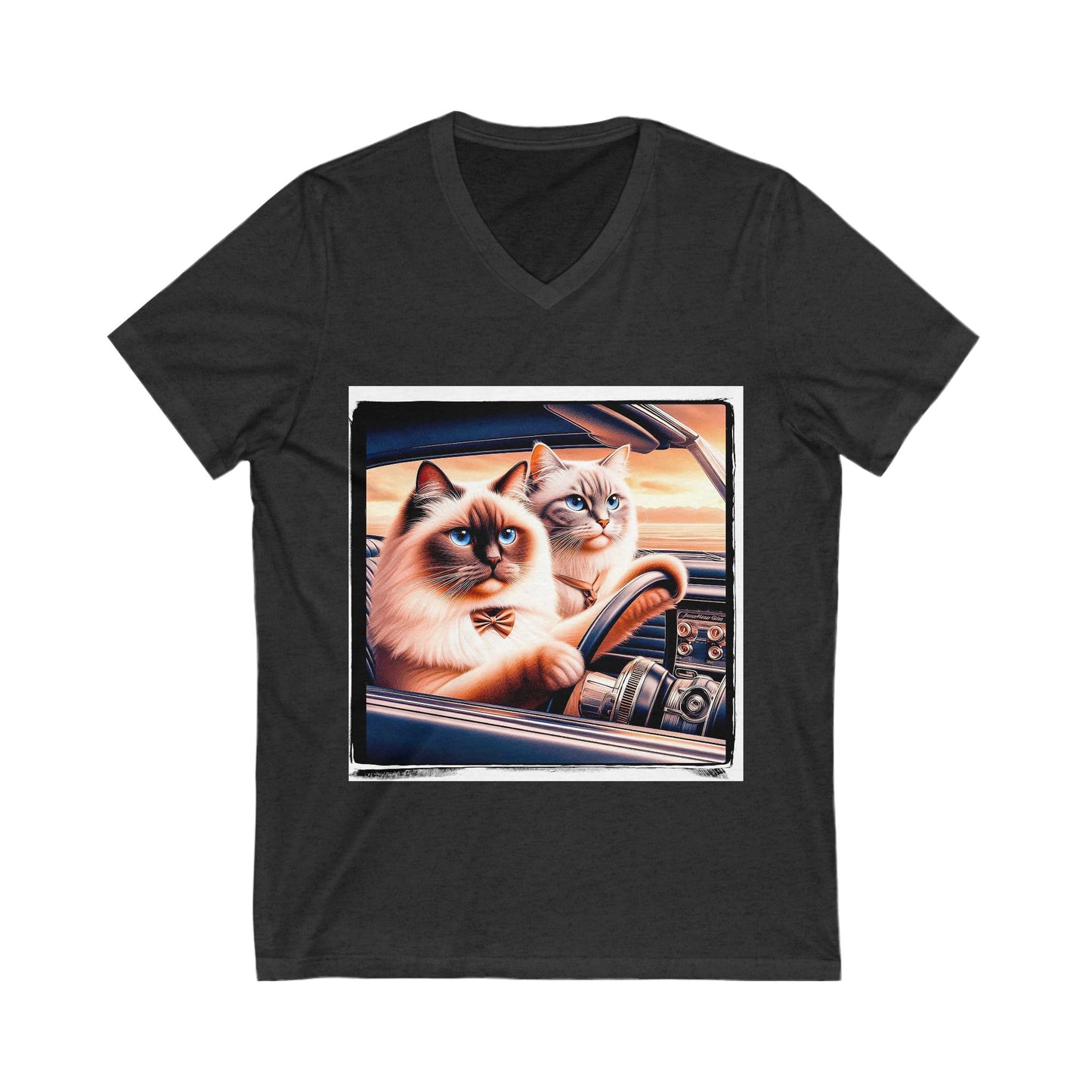 Wacky Birman Unisex Jersey Short Sleeve V-Neck Tee
