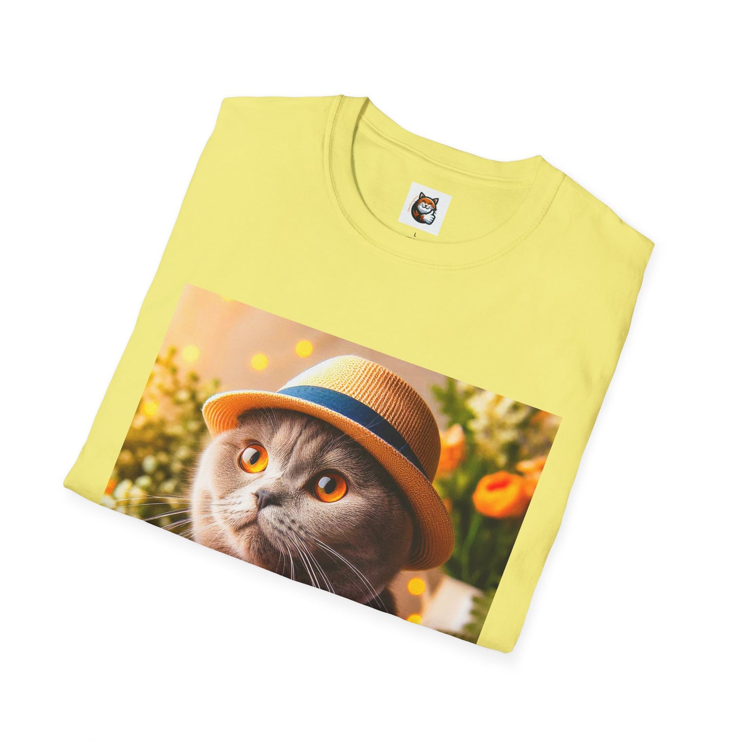 Scottish Fold Cat top hat T-Shirt
