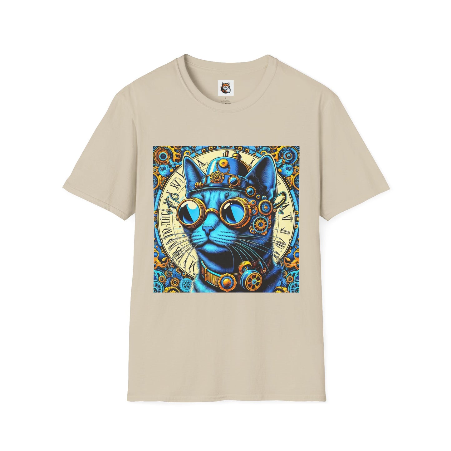 Russian Blue Cat steam punk T-Shirt