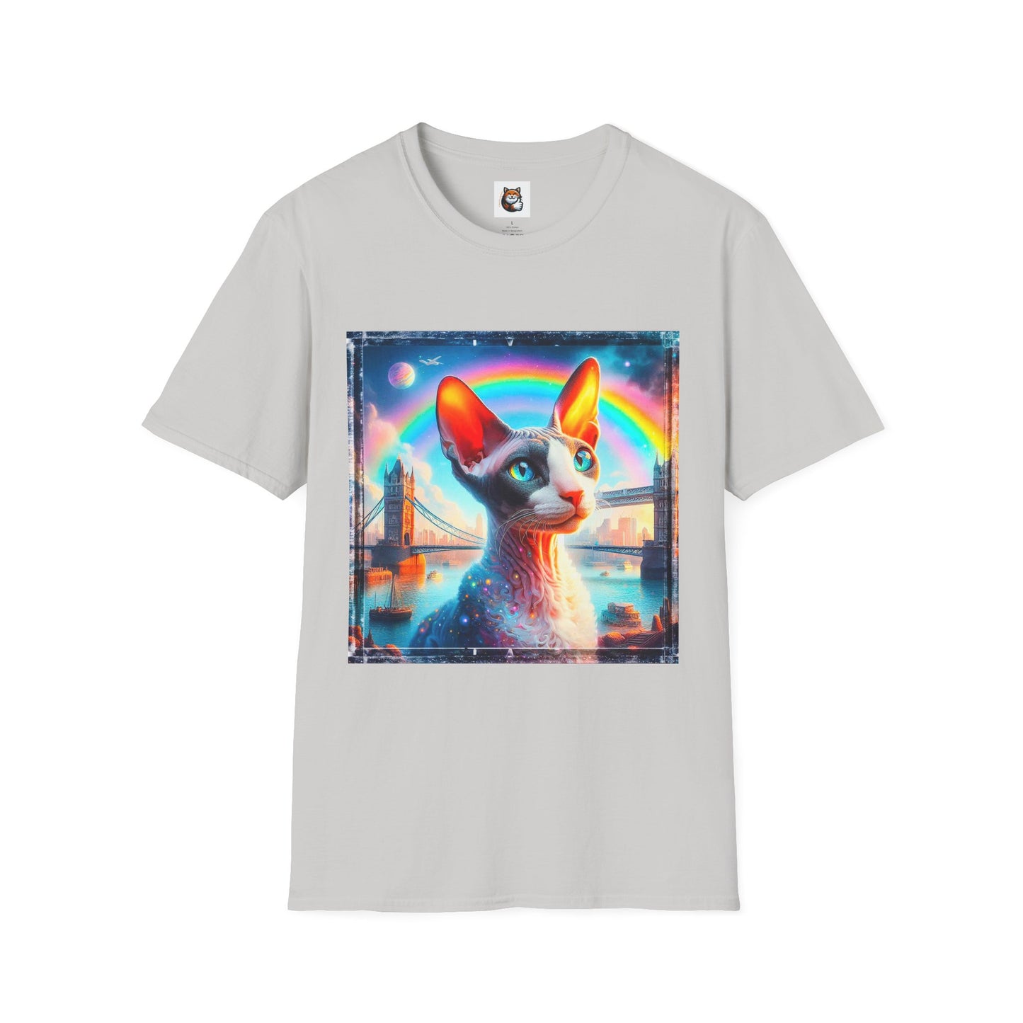 Cornish Rex Cat rainbow bridge T-Shirt