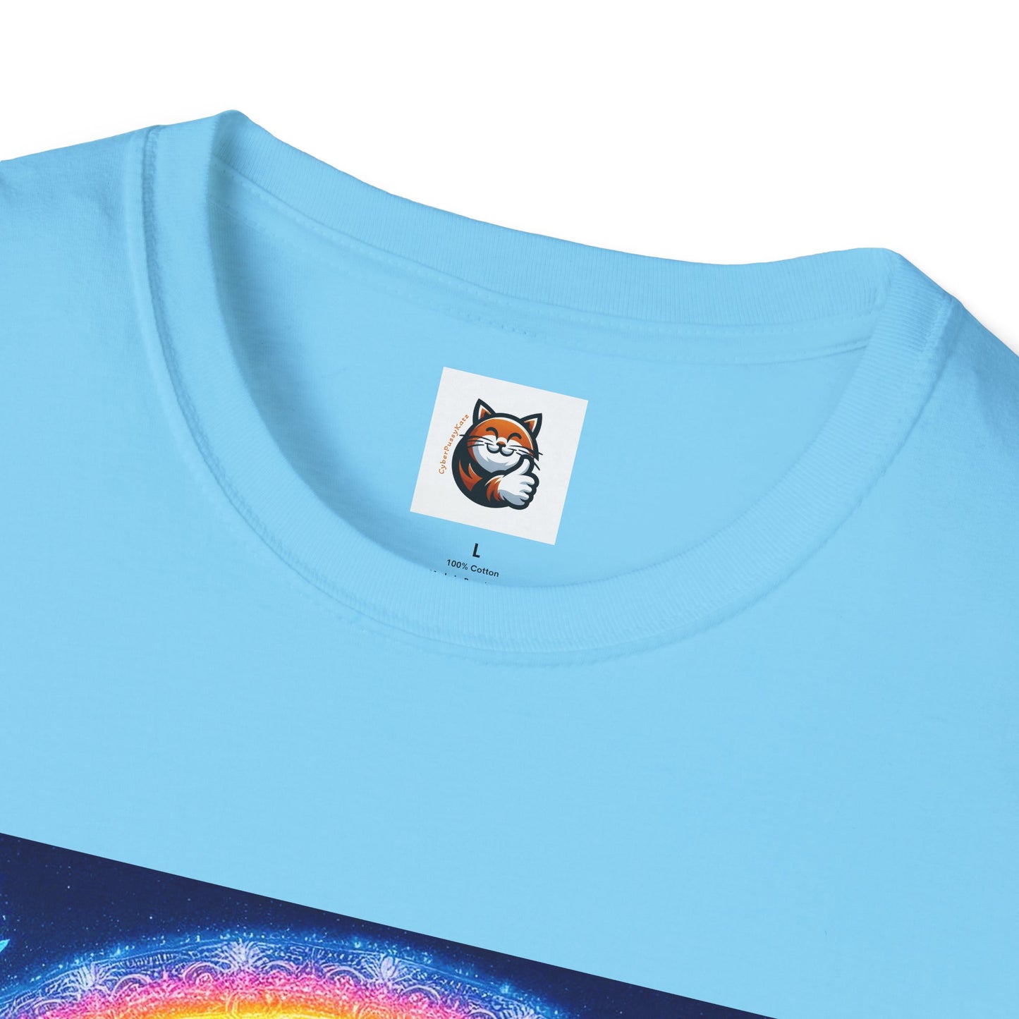 Russian Blue Cat rainbow T-Shirt
