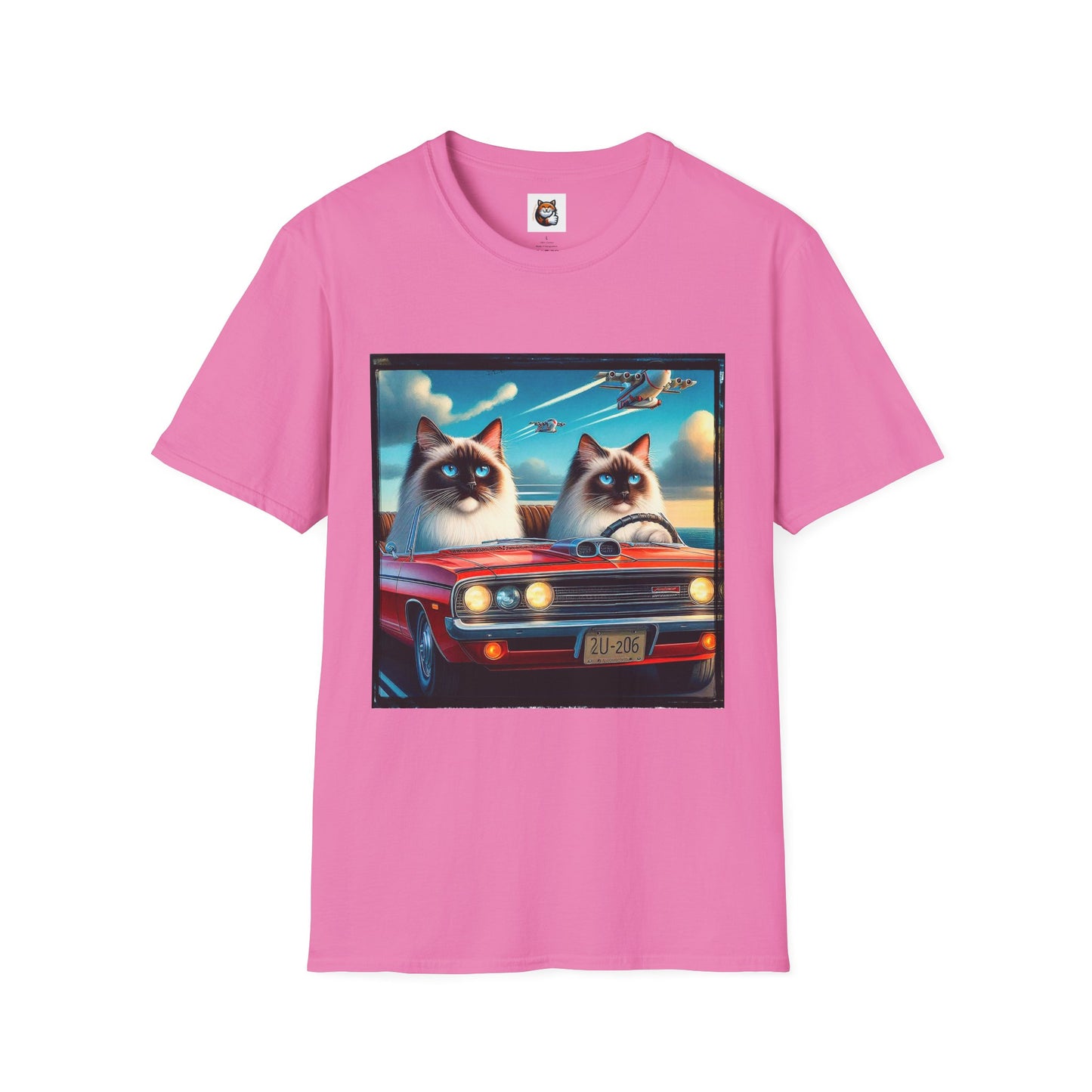 Wacky Birman night driving Softstyle T-Shirt
