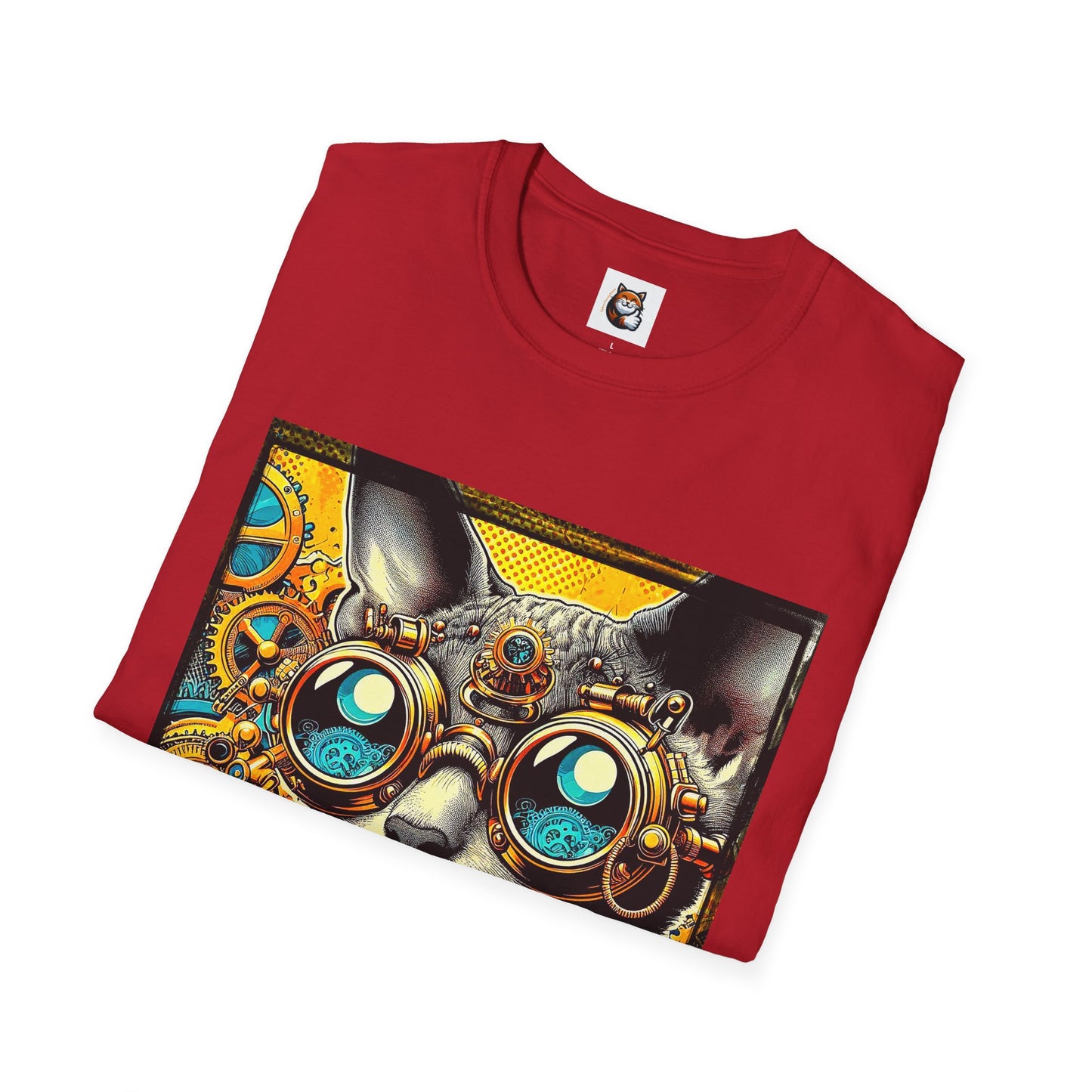 Cornish Rex Cat steam punk  T-Shirt
