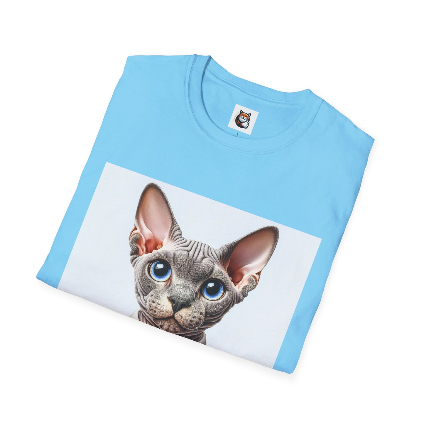 Devon Rex Cat business man Softstyle T-Shirt