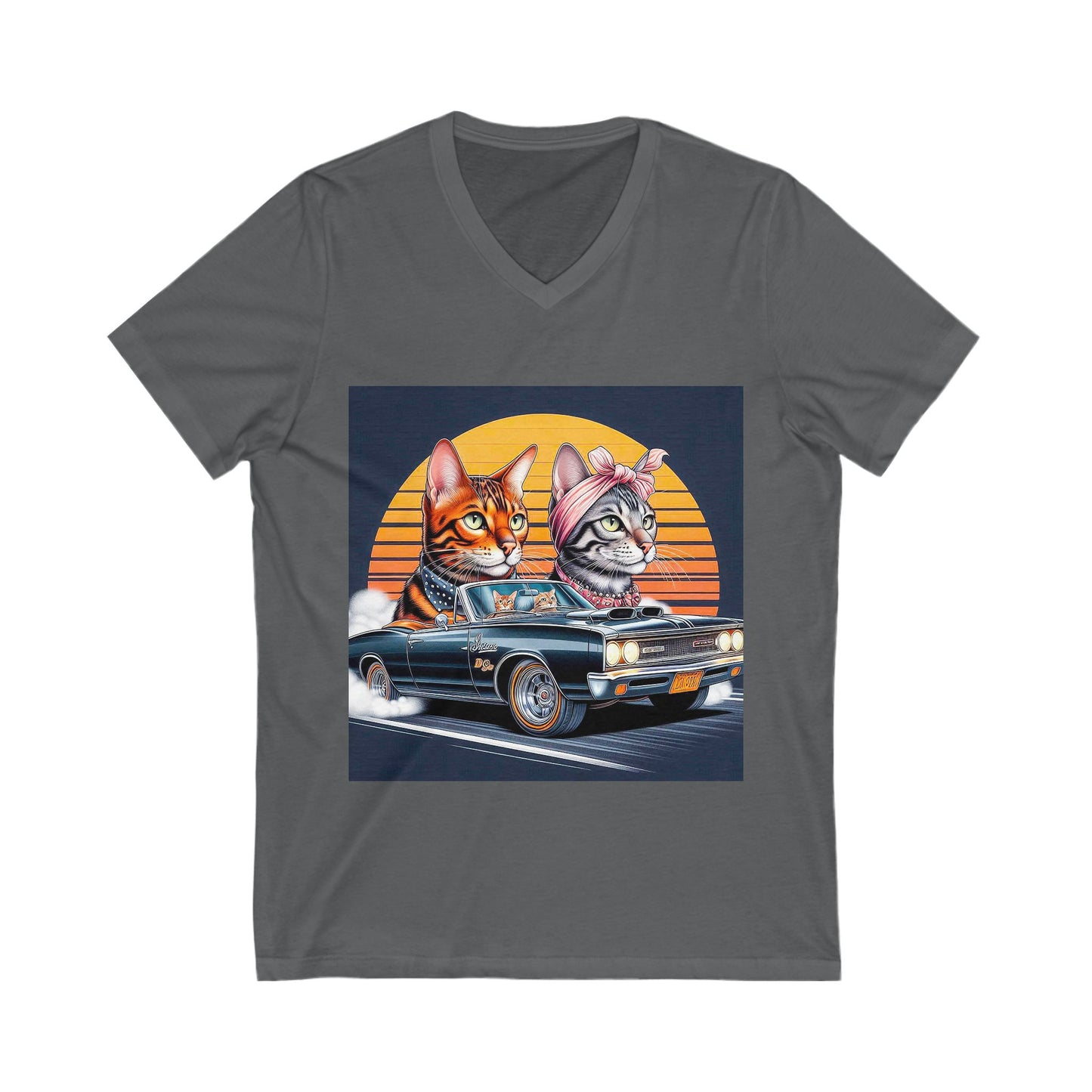Wacky Bengal Unisex Jersey Short Sleeve V-Neck Tee