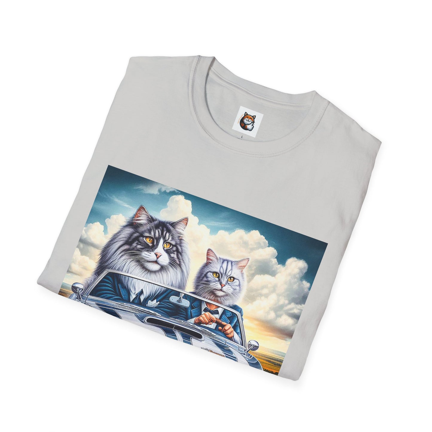 Wacky Norwegian Forest Cat Unisex Softstyle T-Shirt