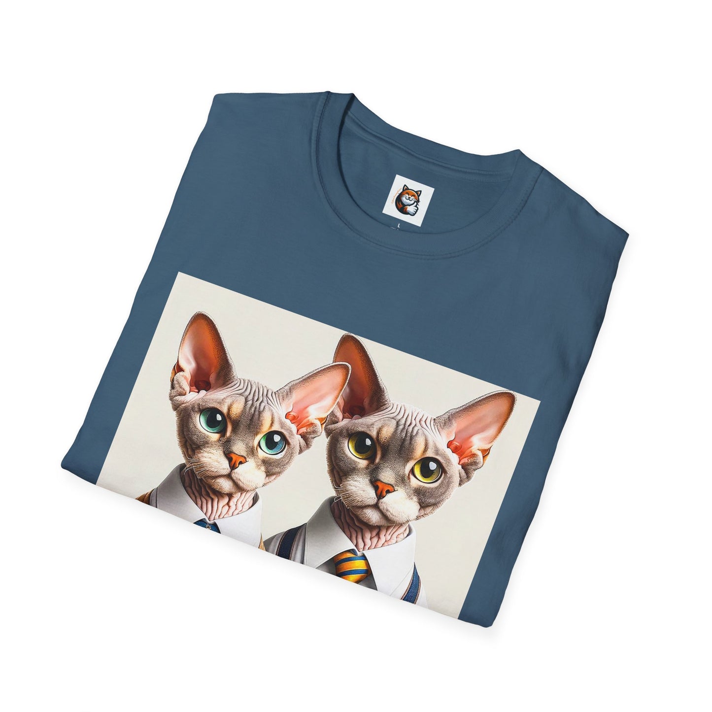 Devon Rex Cat suits Softstyle T-Shirt