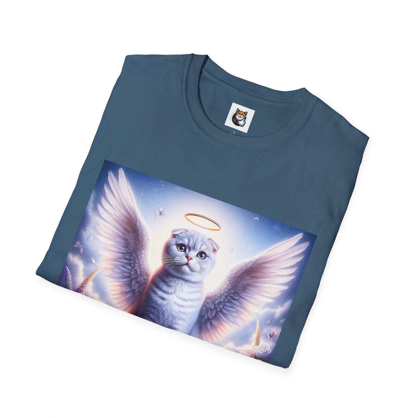 Scottish Fold Cat heavenly Angel T-Shirt