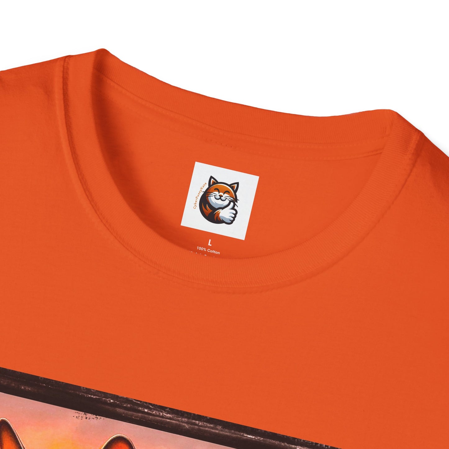 Wacky Devon Rex driving Unisex Softstyle T-Shirt