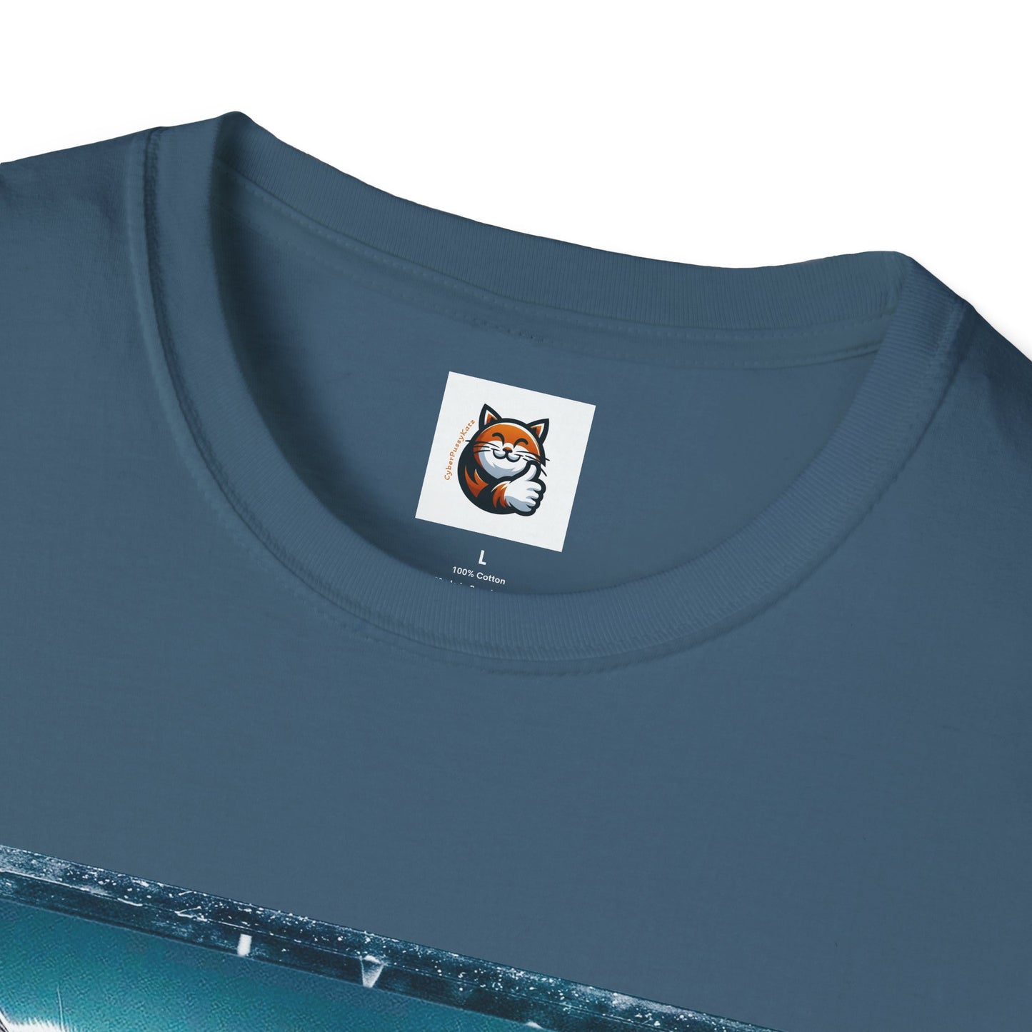 Wacky British Shorthair tiny red car Softstyle T-Shirt