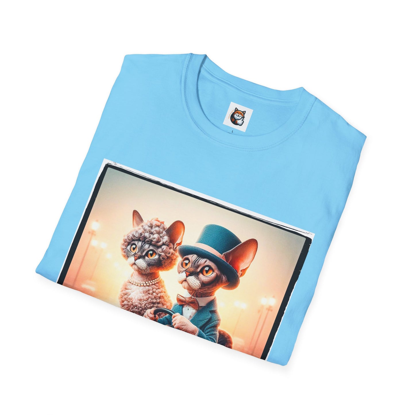 Wacky  Devon Rex Cat Unisex Softstyle T-Shirt