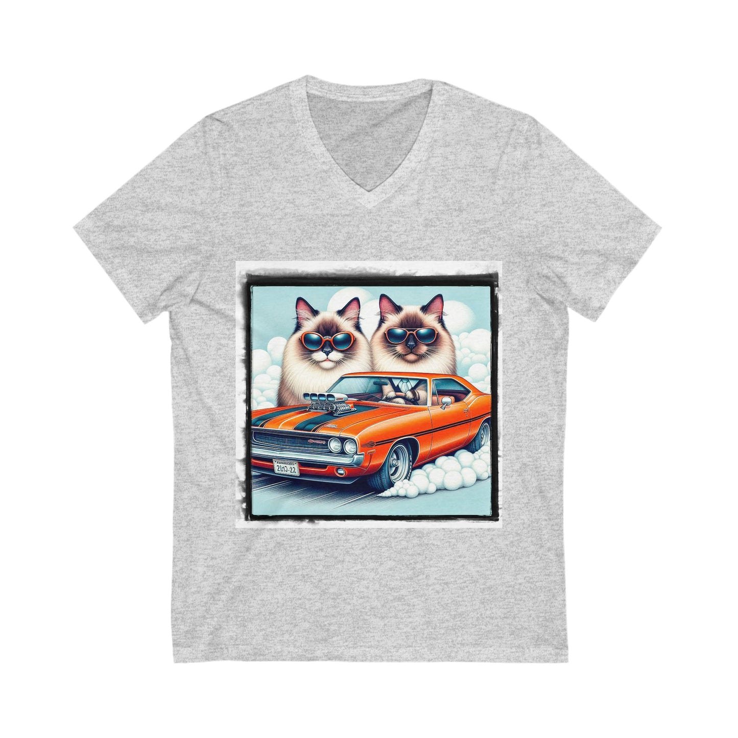 Wacky Birman Unisex Jersey Short Sleeve V-Neck Tee