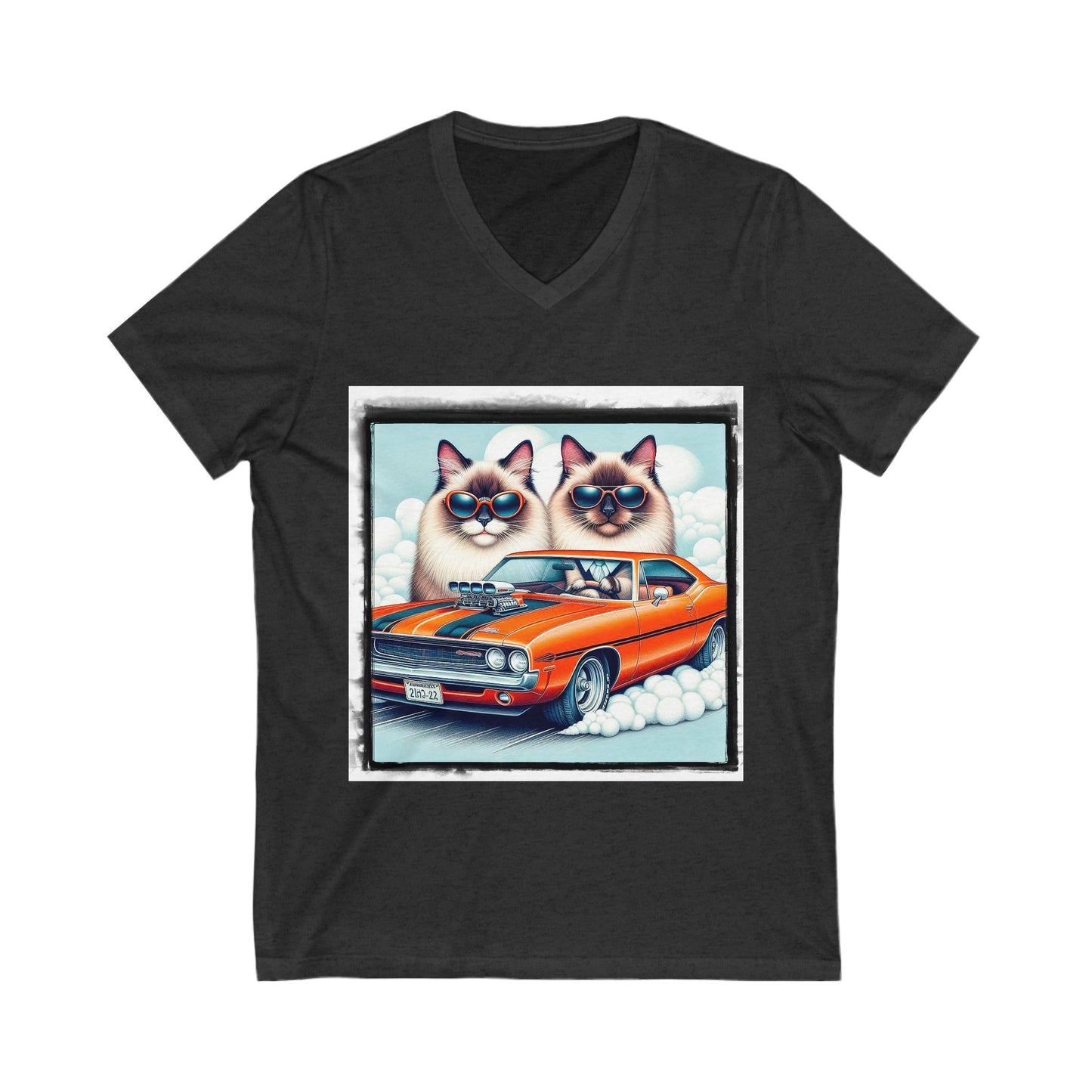 Wacky Birman Unisex Jersey Short Sleeve V-Neck Tee