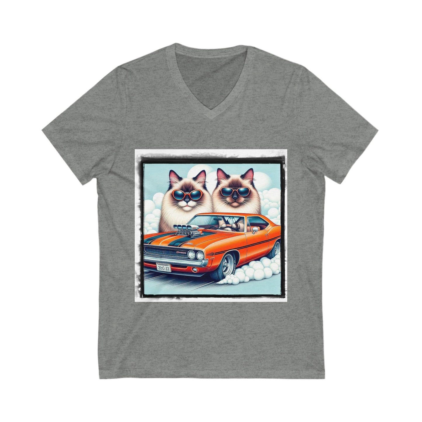 Wacky Birman Unisex Jersey Short Sleeve V-Neck Tee