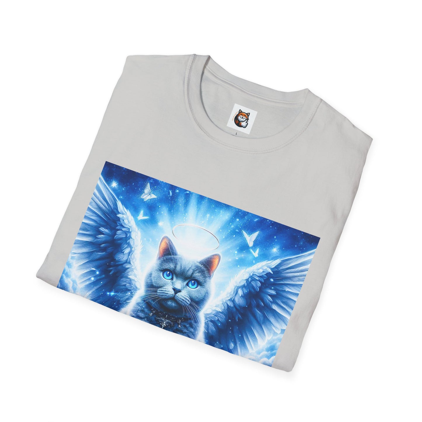 Russian Blue Cat Unisex Softstyle T-Shirt