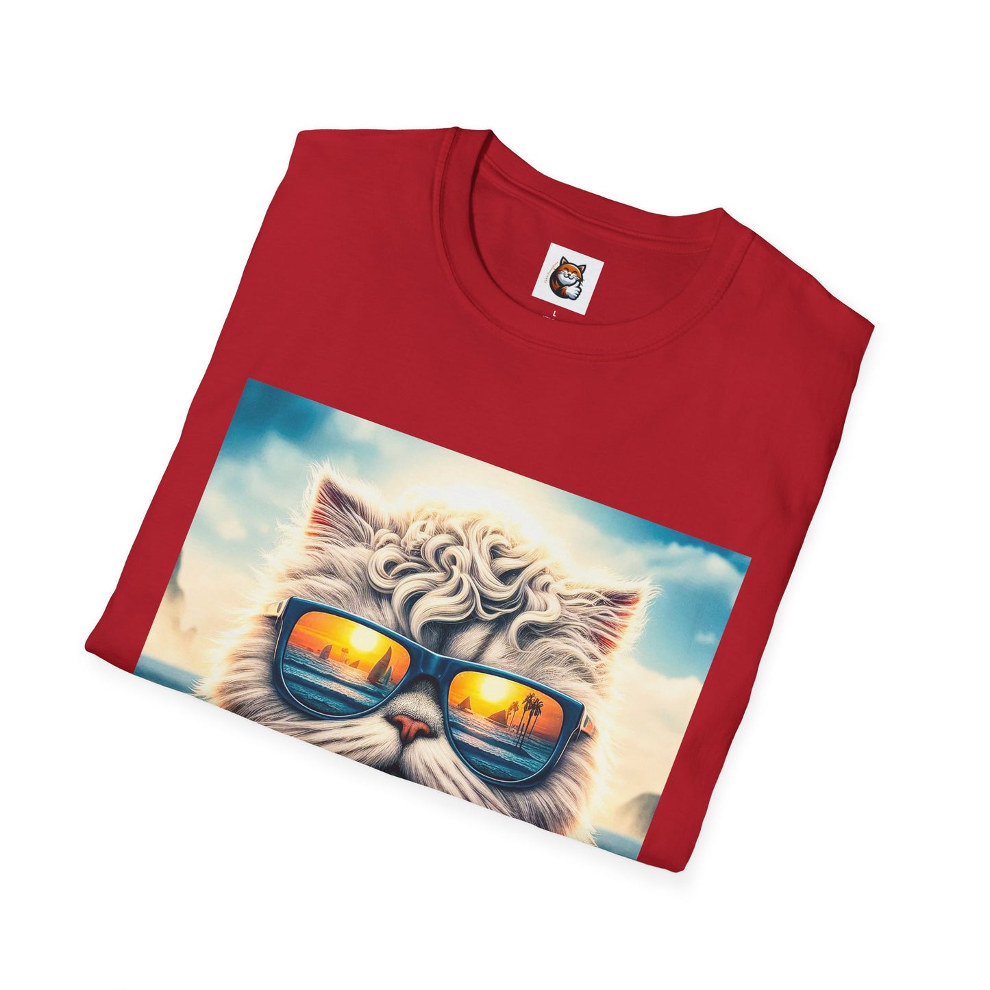 Selkirk Rex Cat T-Shirt  beach day