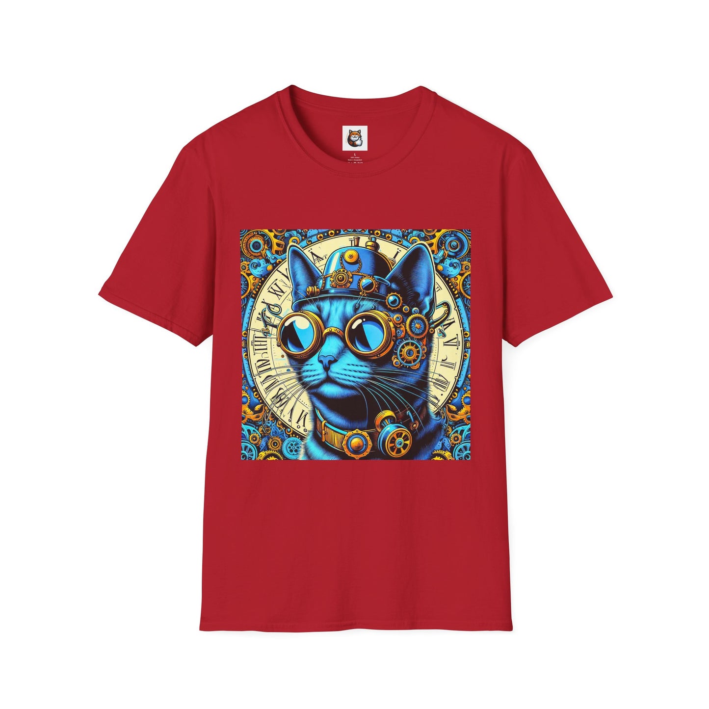 Russian Blue Cat steam punk T-Shirt