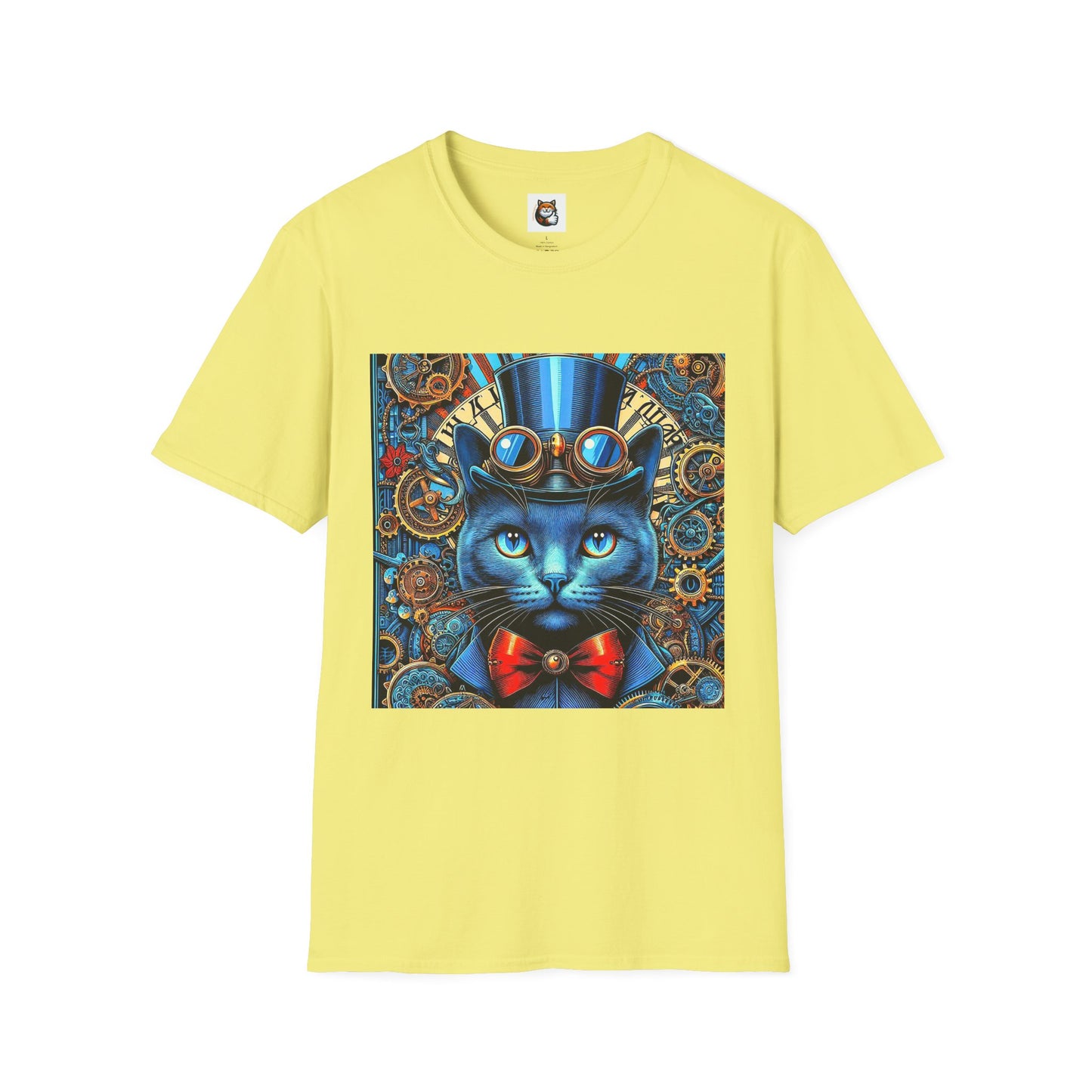 Russian Blue Cat Unisex Softstyle T-Shirt