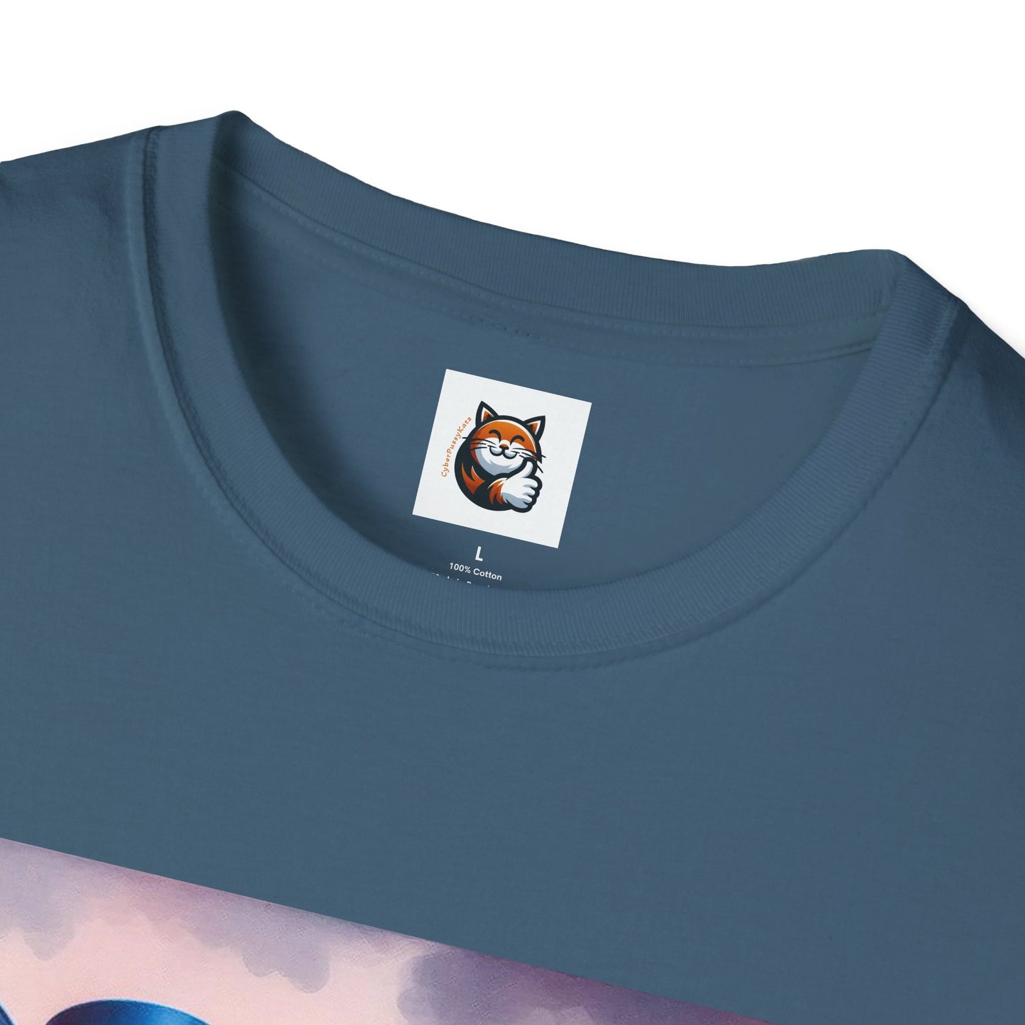 Russian Blue Cat tiny car  T-Shirt