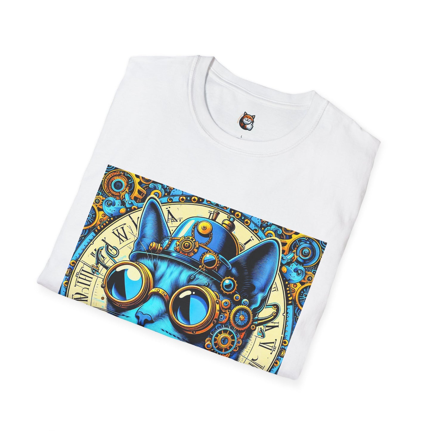 Russian Blue Cat steam punk T-Shirt