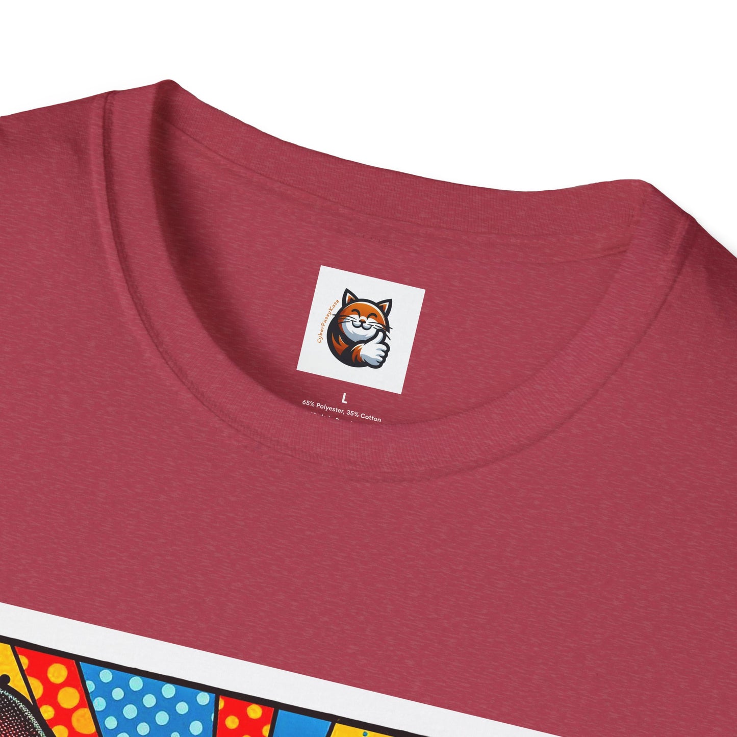 Devon Rex Comic book  Unisex Softstyle T-Shirt