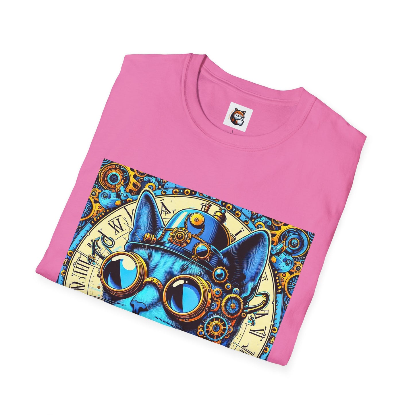 Russian Blue Cat steam punk T-Shirt