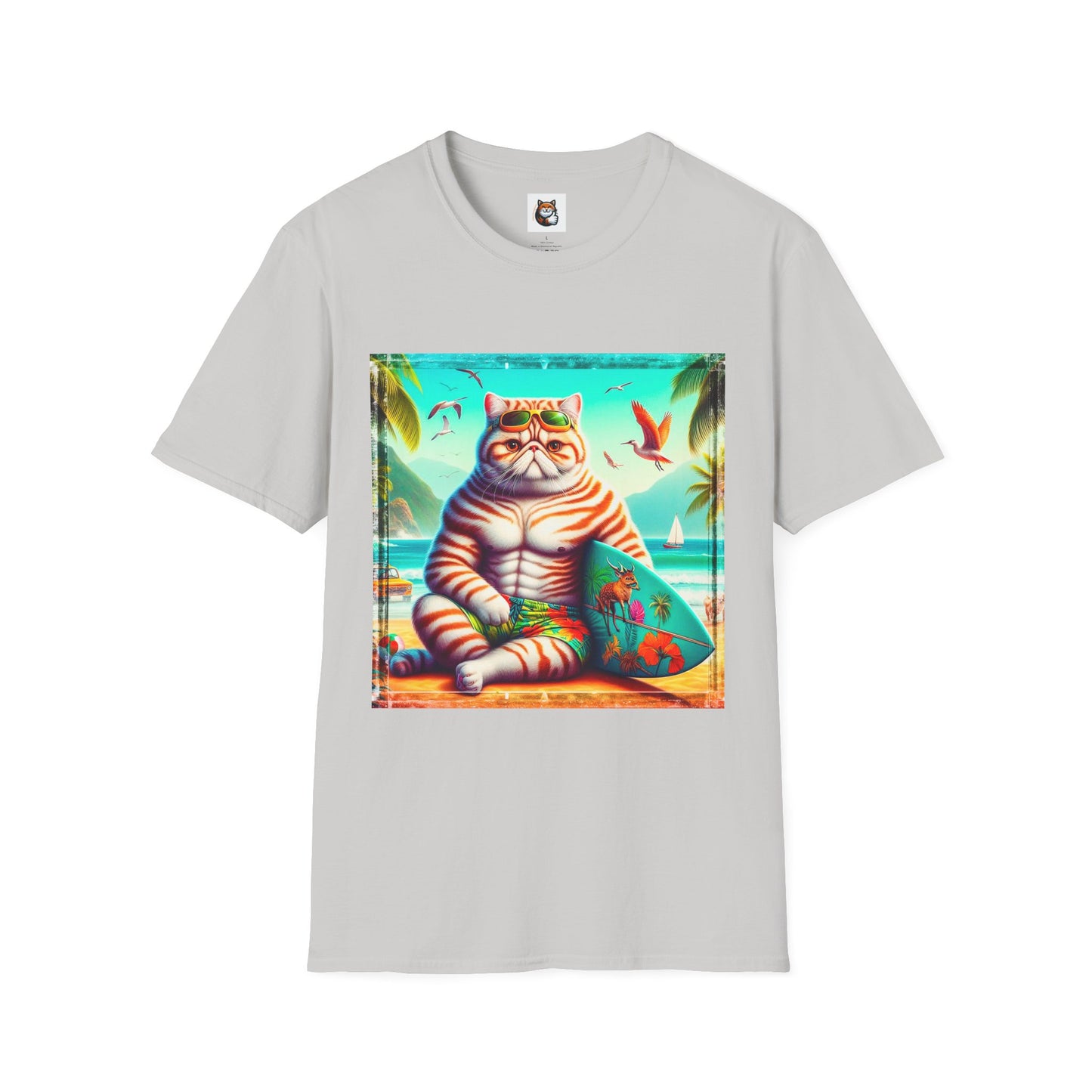 Exotic Shorthair Cat Unisex Softstyle T-Shirt